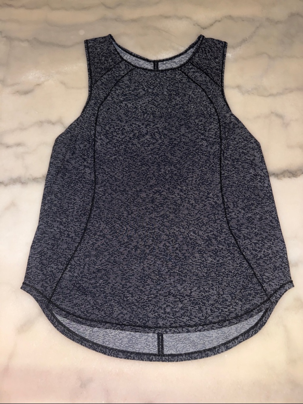 Lululemon Sculpt Tank - Black/White Sound Wave